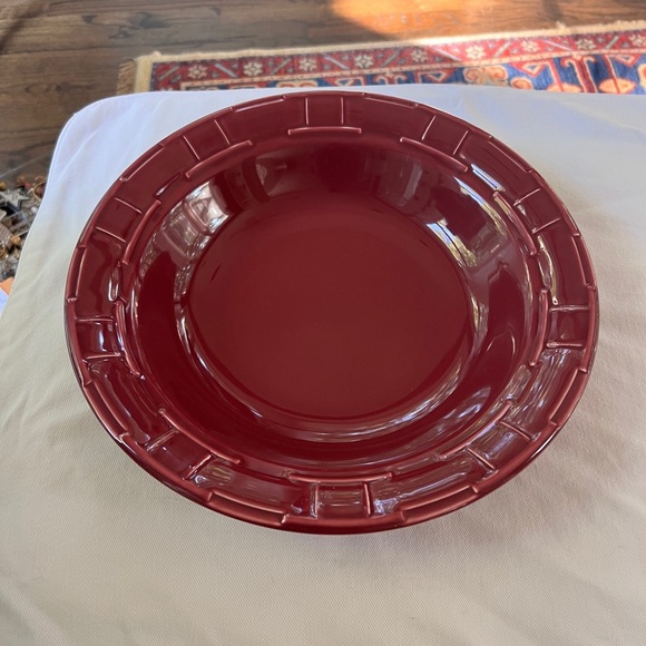 Red Longaberger 40oz Pasta Bowl - Picture 12 of 12